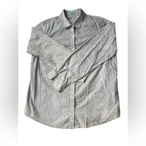 J McLaughlin Women's Blue/Gray Button Down Shirt